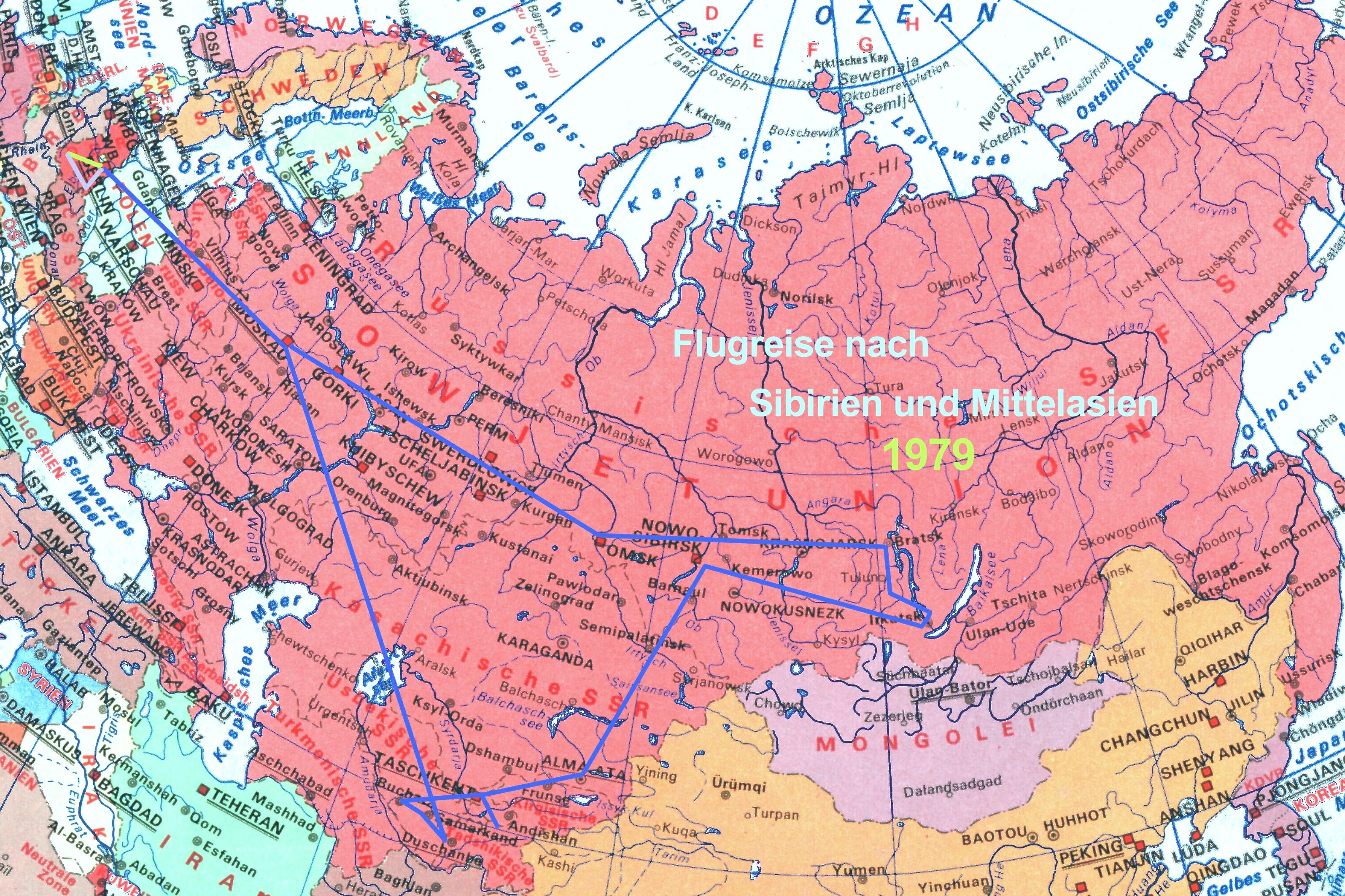 1979 SU, Sibierien + Mittelasien